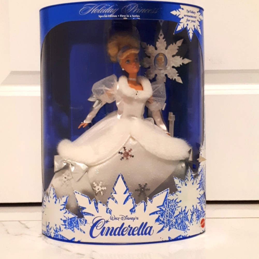 1996 Cinderella Holiday Princess Barbie IN BOX